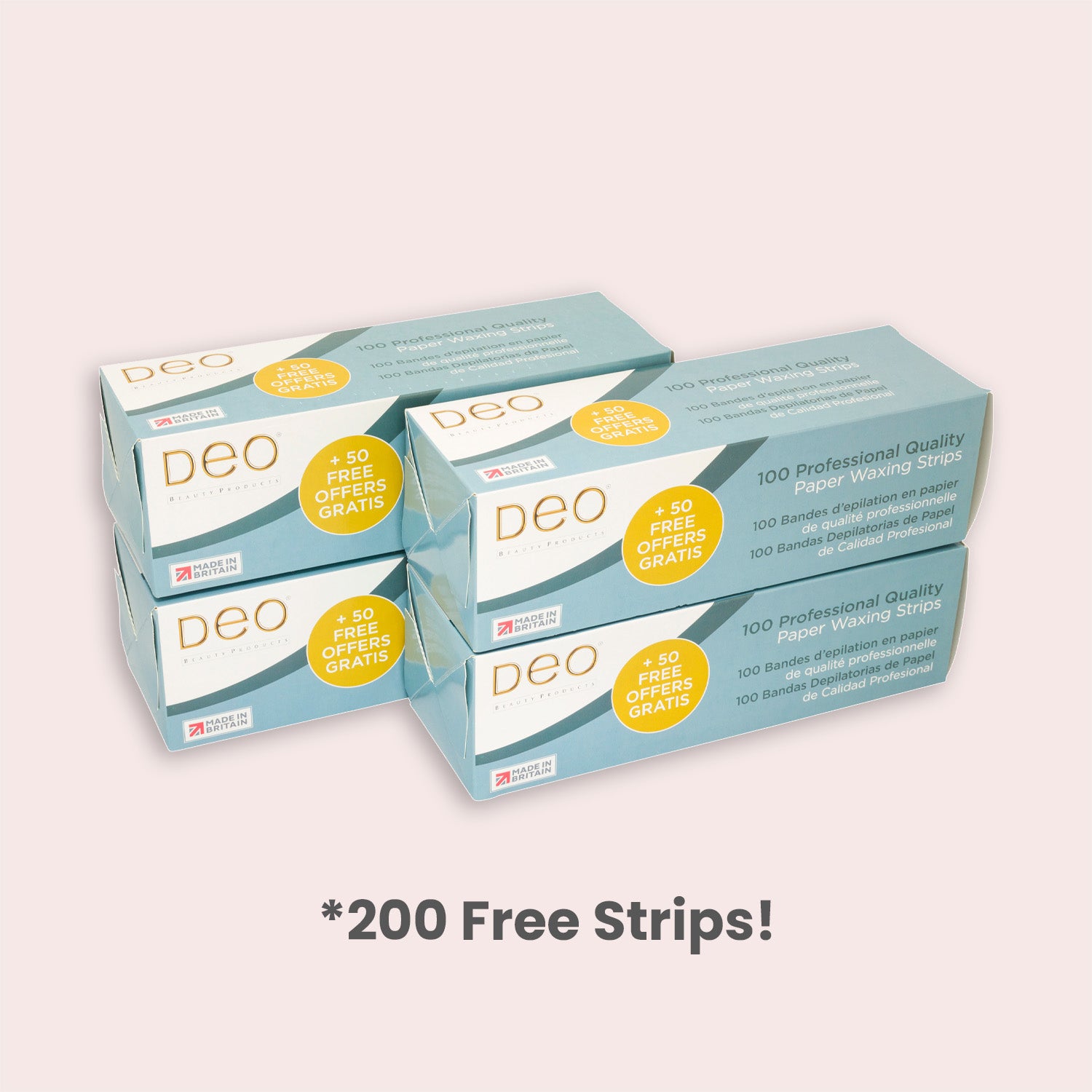 Deo Paper Waxing Strips (4 Packs - 3.5")