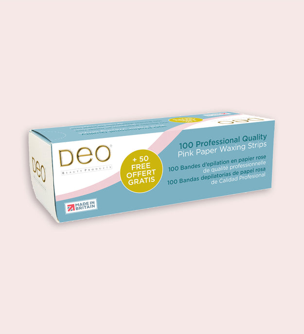 Deo Pink Paper Waxing Strips - 3.5