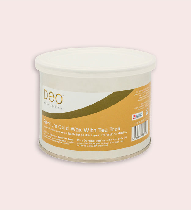 Deo Premium Gold Wax With Tea Tree (14 oz)