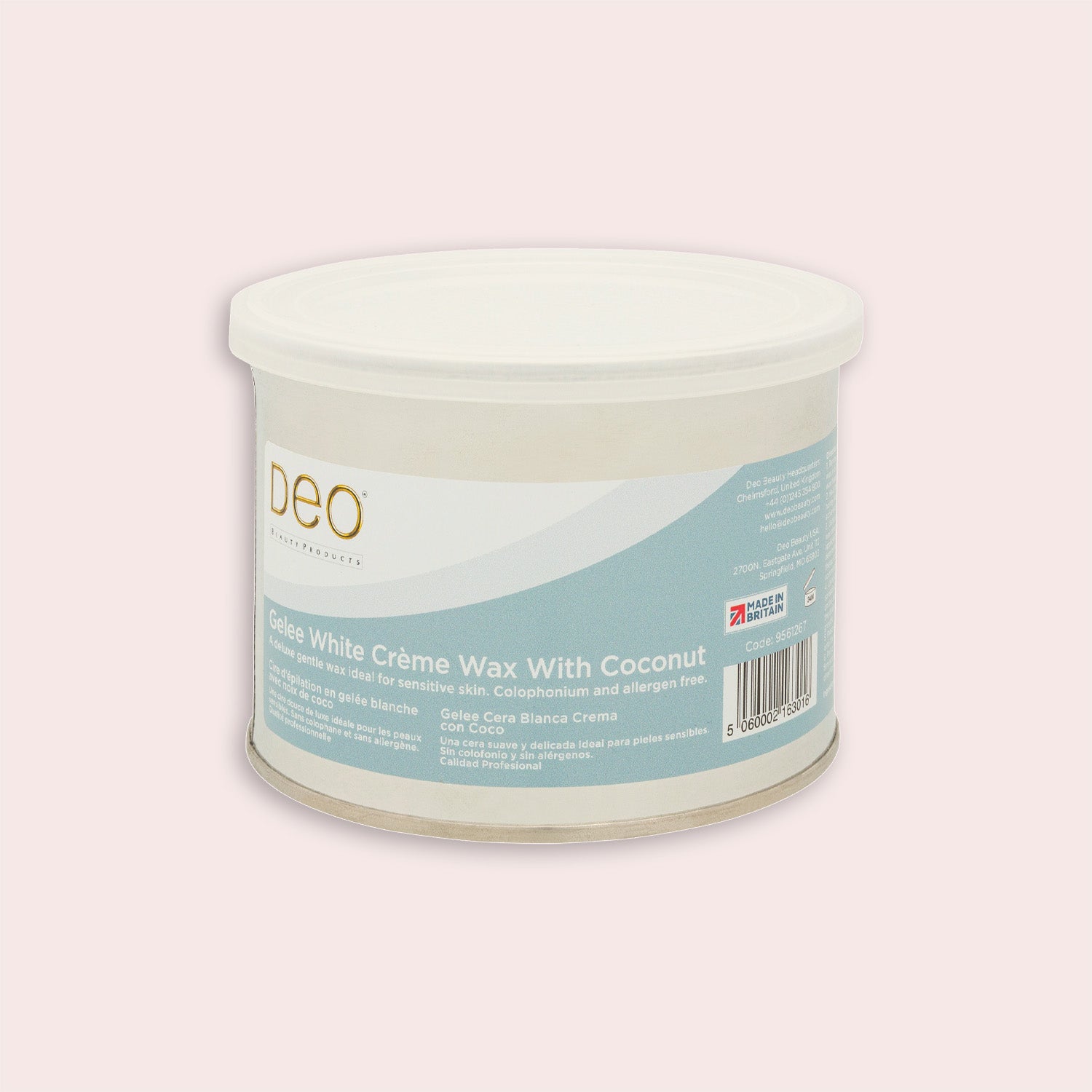 Deo Geelee White Crème Wax With Coconut (14 oz)